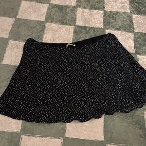 NWOT American Eagle Black Polka Dot Women's Skirt